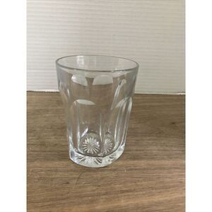 U4 Vintage Libbey Duratuff Tumbler 8 Panel Glass 5in Tall‎